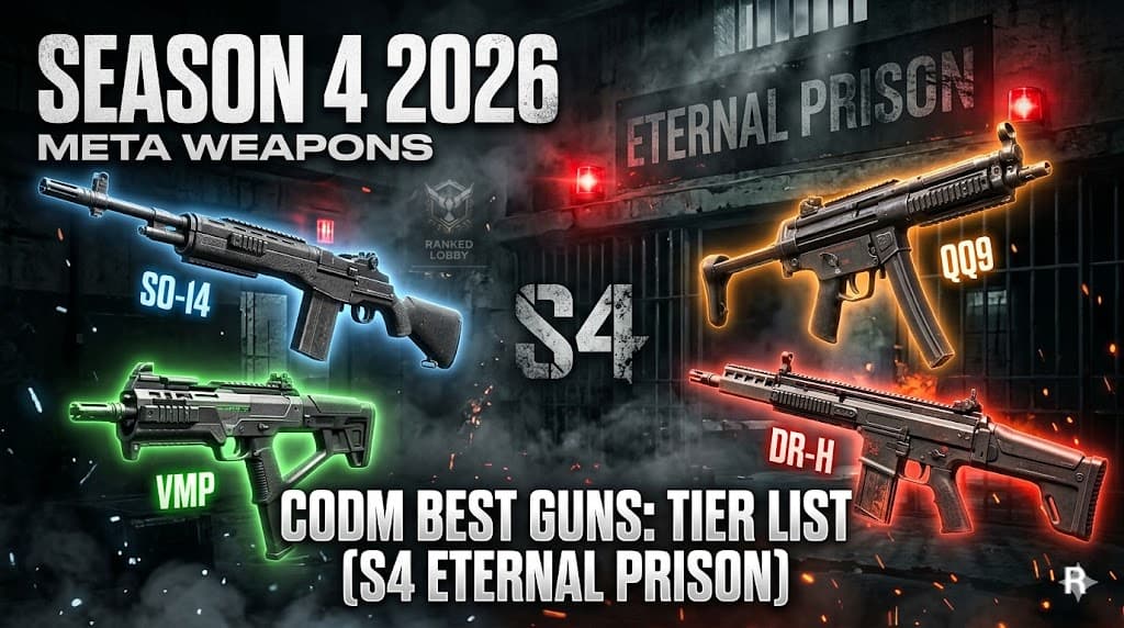 Best guns in COD Mobile Season 4 2026 tier list ranked meta weapons