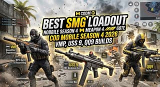 Best SMG Loadout COD Mobile Season 4 2026 — VMP, USS 9, QQ9 builds