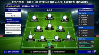 eFootball 2026 4-3-3 formation guide Division 1