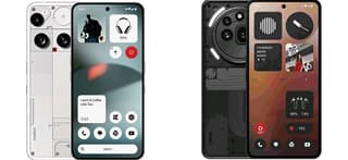 Nothing Phone (3) and Phone (3a) Pro side by side showing battery life comparison