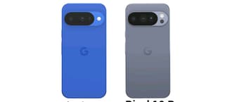 Google Pixel 10 and Pixel 10 Pro shown side by side, rear camera bars visible