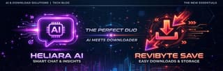 Heliara AI and ReviByte Save — two new free tools built into ReviByte