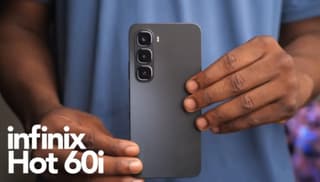 Infinix Hot 60i in Sleek Black colorway