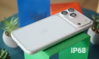 iPhone 17 Pro Max held in hand showing Camera Control button and edge design
