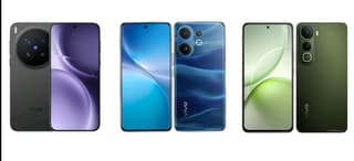 vivo smartphones from the X300, V60, and Y400 series laid out side by side