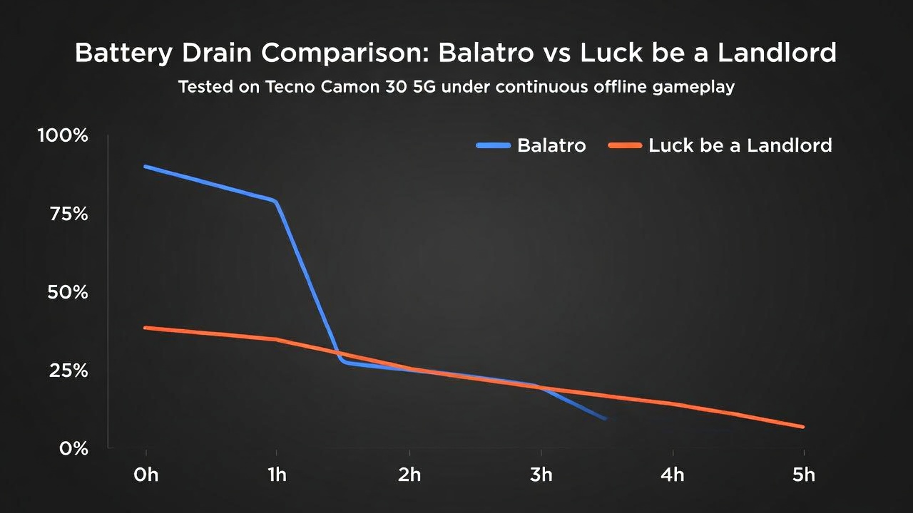 Battery Drain Comparison Chart