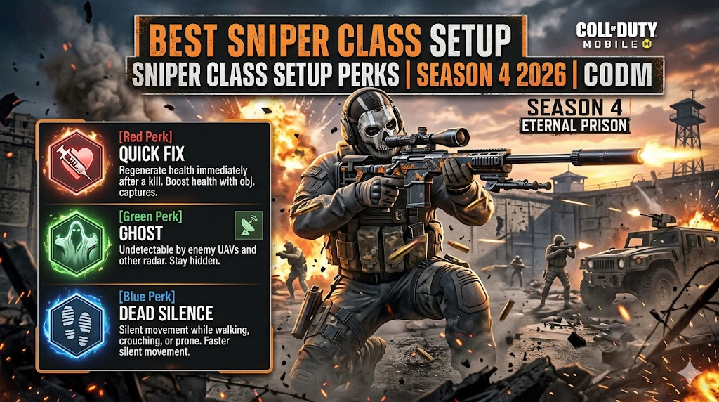 COD Mobile sniper perk class setup Season 4 2026