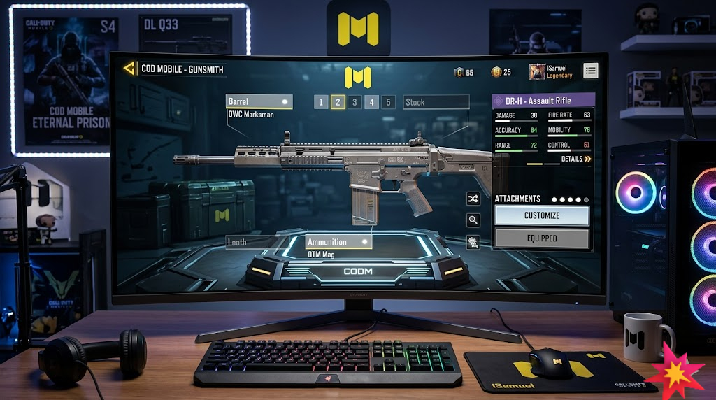 DR-H Assault Rifle Season 4 2026 COD Mobile best build
