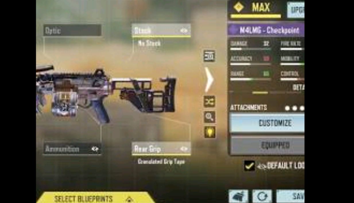 RAM-7 Gunsmith attachment setup in COD Mobile Season 6