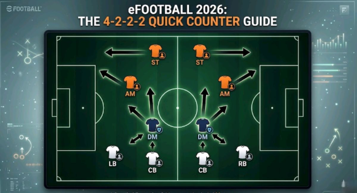 4-2-2-2 Quick Counter Shape – eFootball 2026