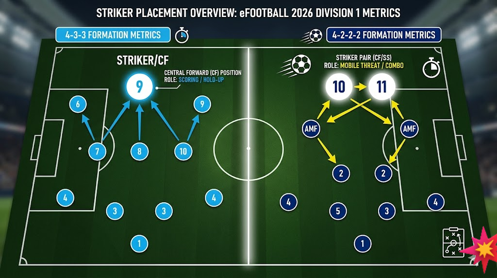 eFootball 2026 Formation and Striker Selection Guide
