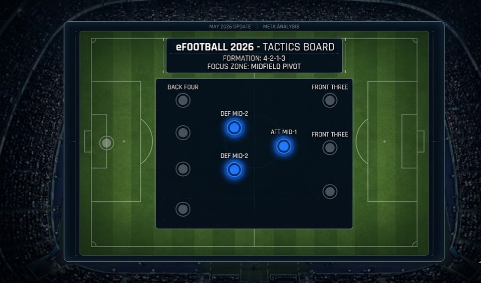 eFootball 2026 midfield formation setup guide