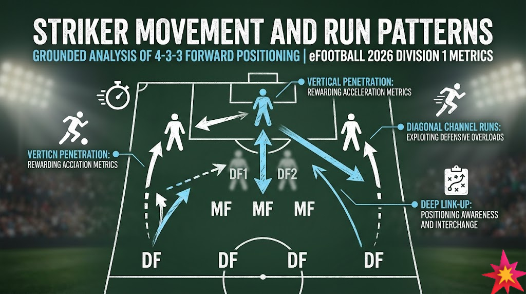 eFootball 2026 Striker Positioning and Tactics