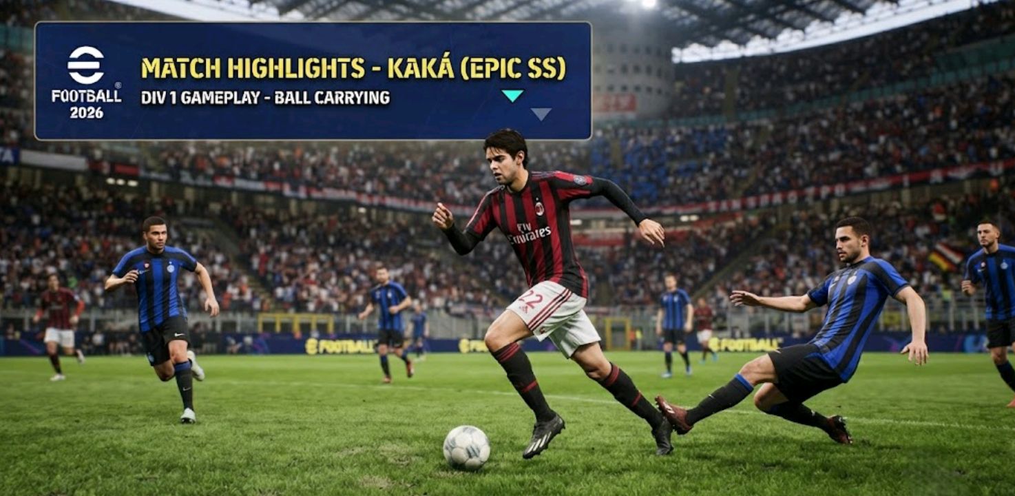 Kaká carrying the ball as a second striker