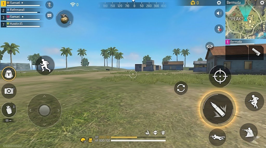 Recommended 2-finger HUD layout for Free Fire 2026