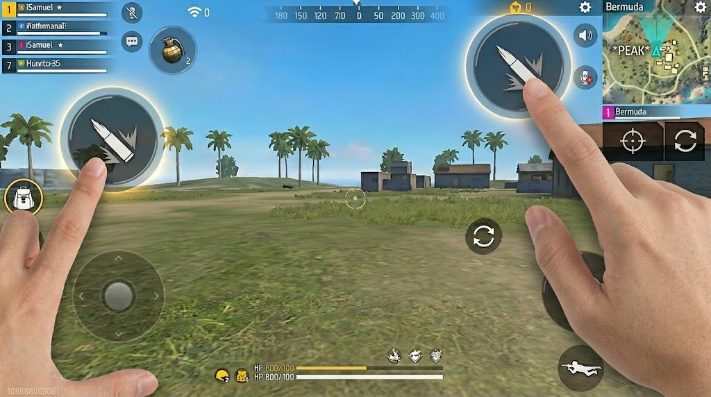 Recommended 4-finger claw HUD layout for Free Fire 2026