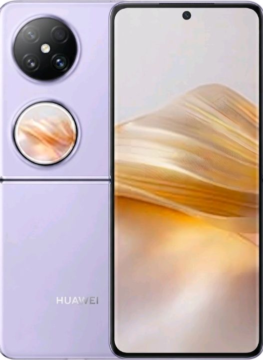 Huawei Pocket 2 clamshell foldable phone folded and open