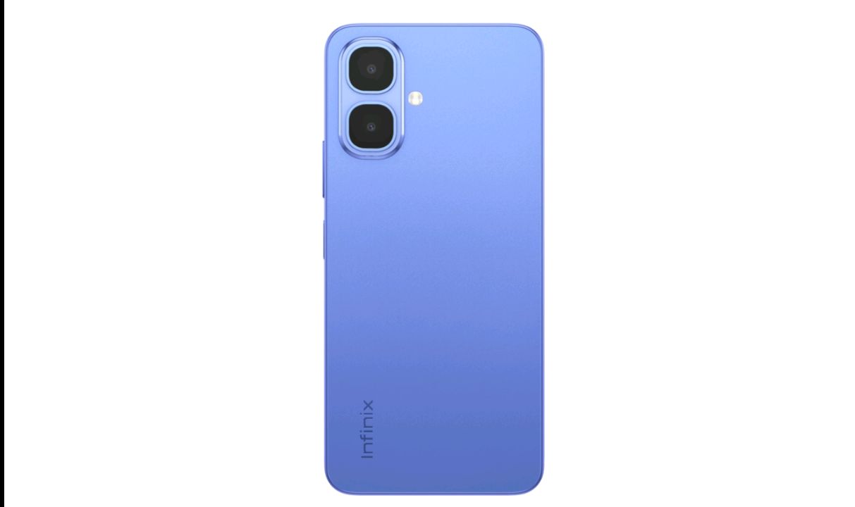 Infinix Smart 10 in Sleek Black held next to its retail box