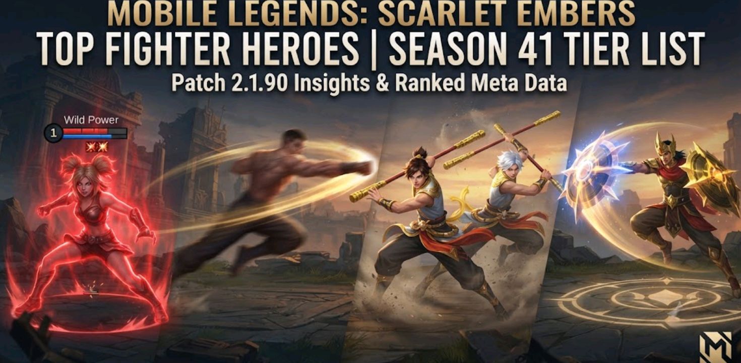 Best fighter heroes in Mobile Legends Bang Bang Season 41 tier list