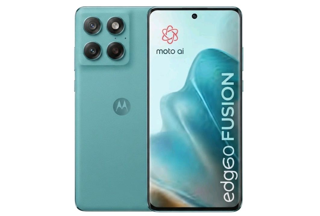 Motorola Edge 60 Fusion in hand showing camera bar