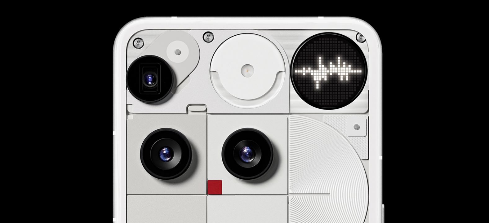 Nothing Phone (3) rear triple camera housing close-up