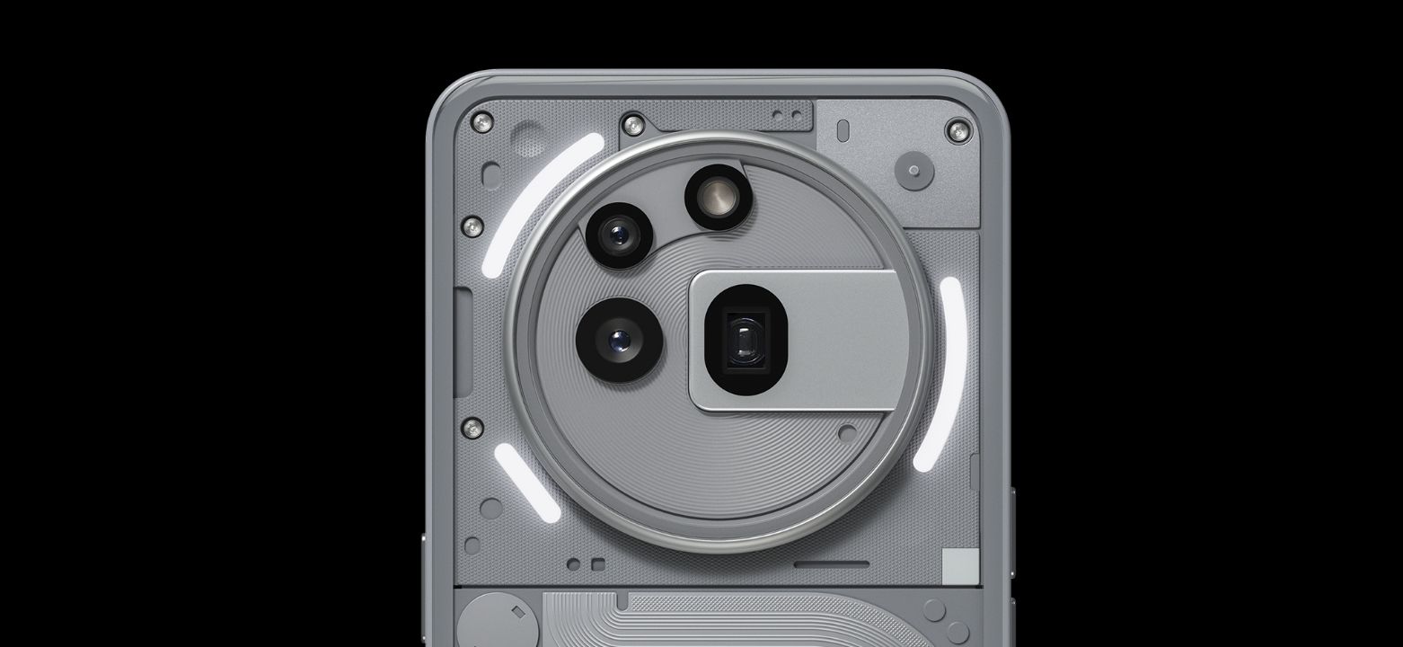 Nothing Phone (3a) Pro glyph lighting interface on rear panel