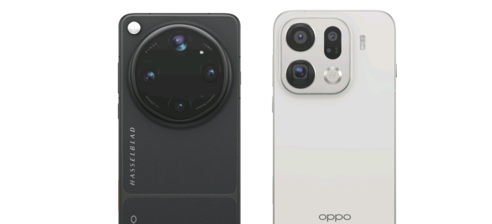 Find X9 Pro and Find X9 Ultra held side by side showing camera bump size difference