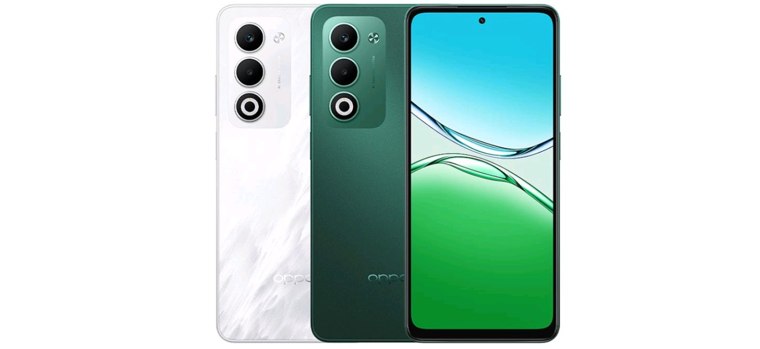 OPPO A5 5G in Aurora Green color variant