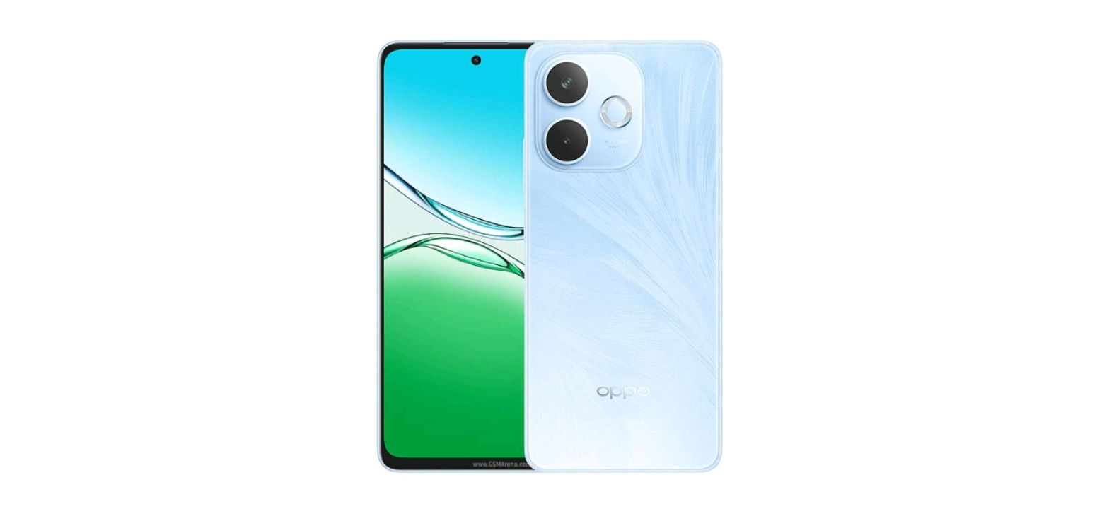 OPPO A5 Pro smartphone on a wooden desk