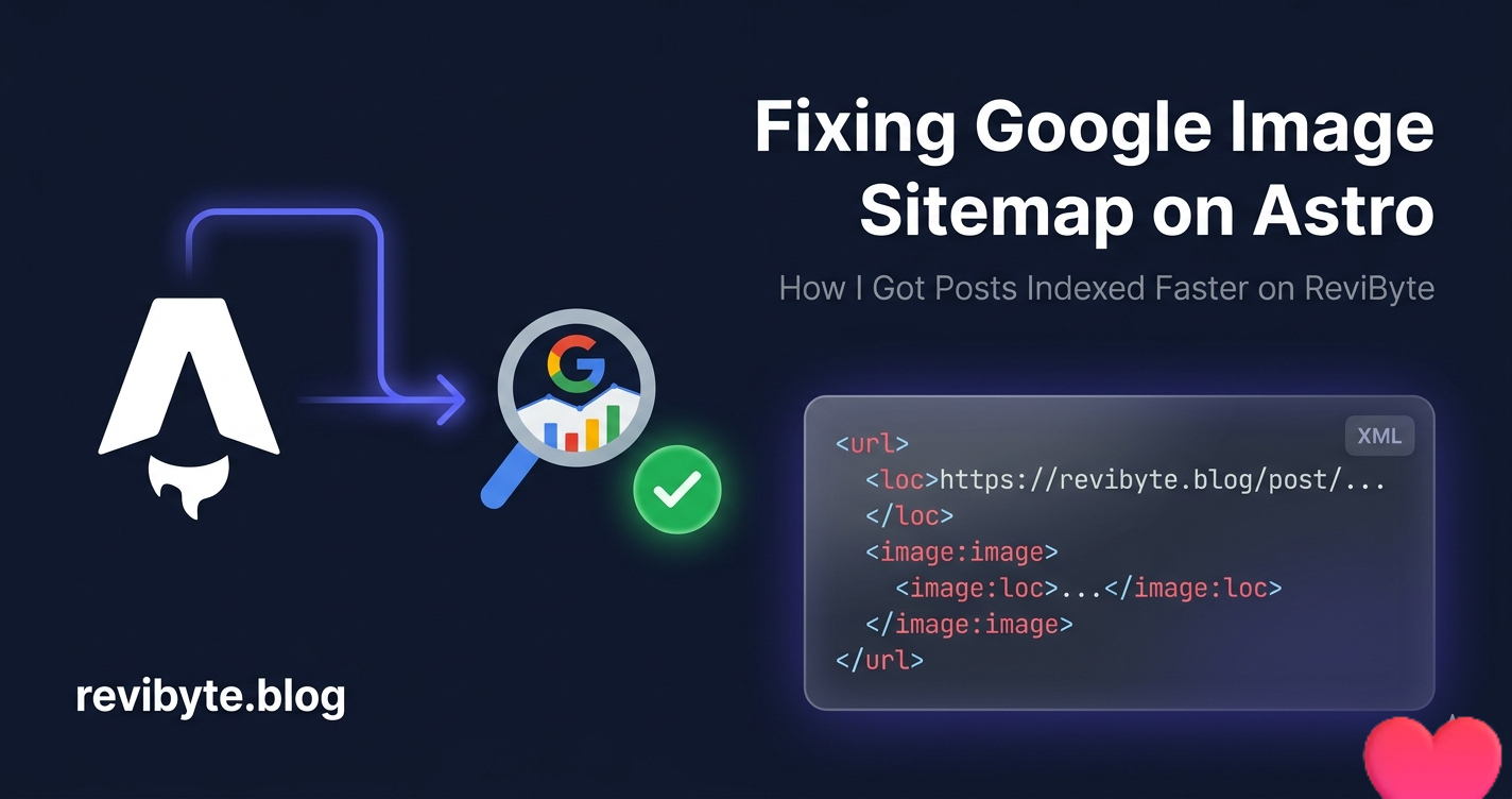 Fixing Google Image Sitemap on Astro Blog - ReviByte