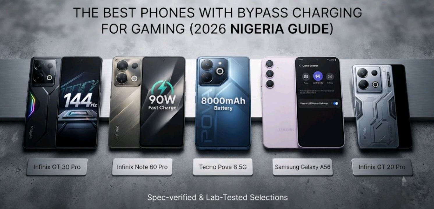 Comparison of five phones with bypass charging for gaming