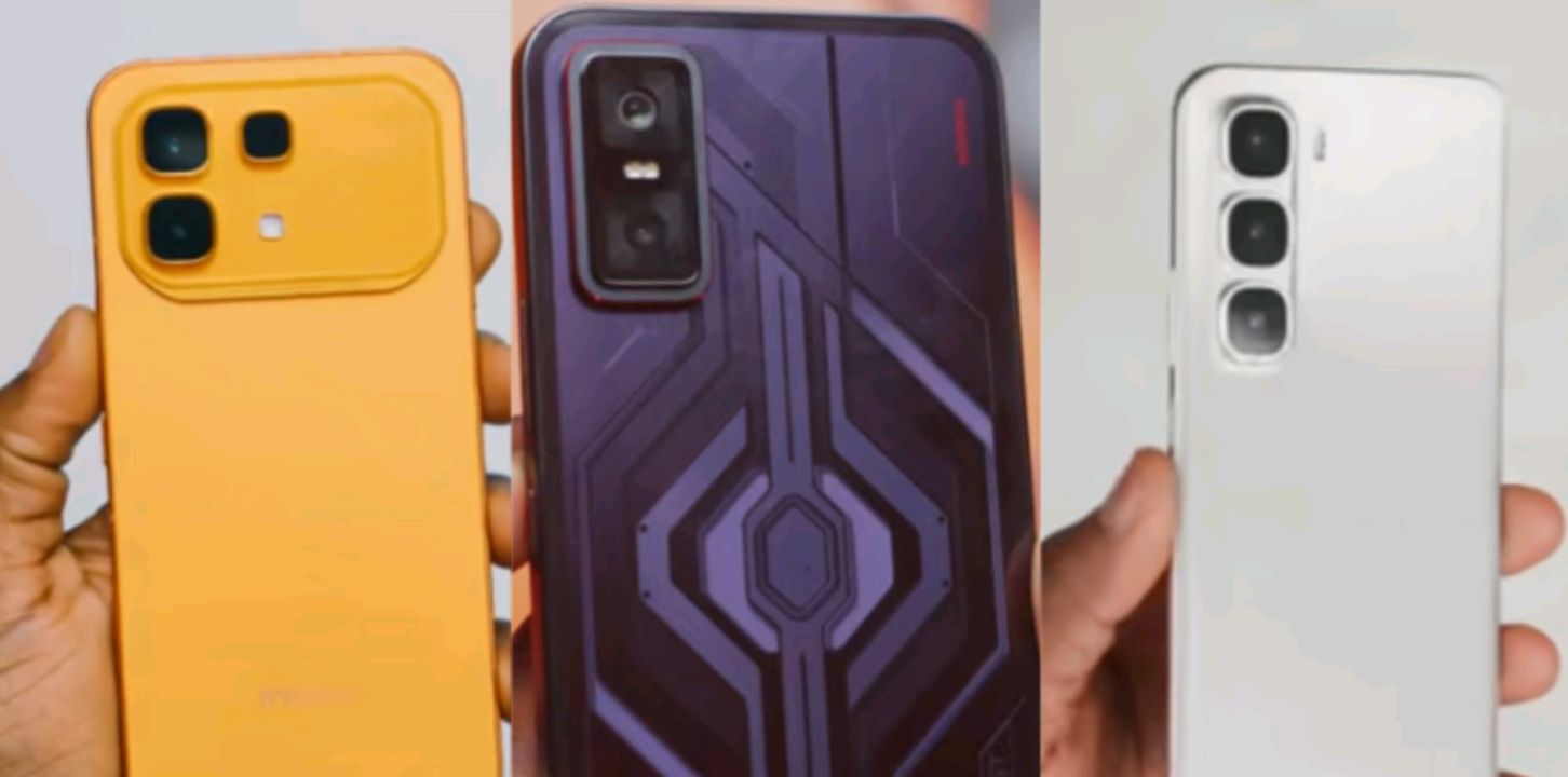 Side-by-side comparison of the Infinix Note 60 Pro, GT 30 Pro, and Hot 60 Pro+