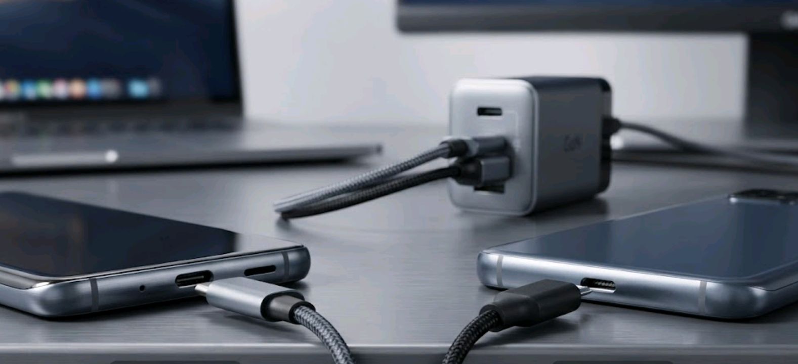 Side-by-side comparison of two Android phone charging ports and cables
