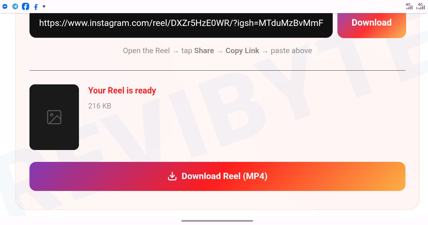 Before and after comparison of broken vs working thumbnail previews