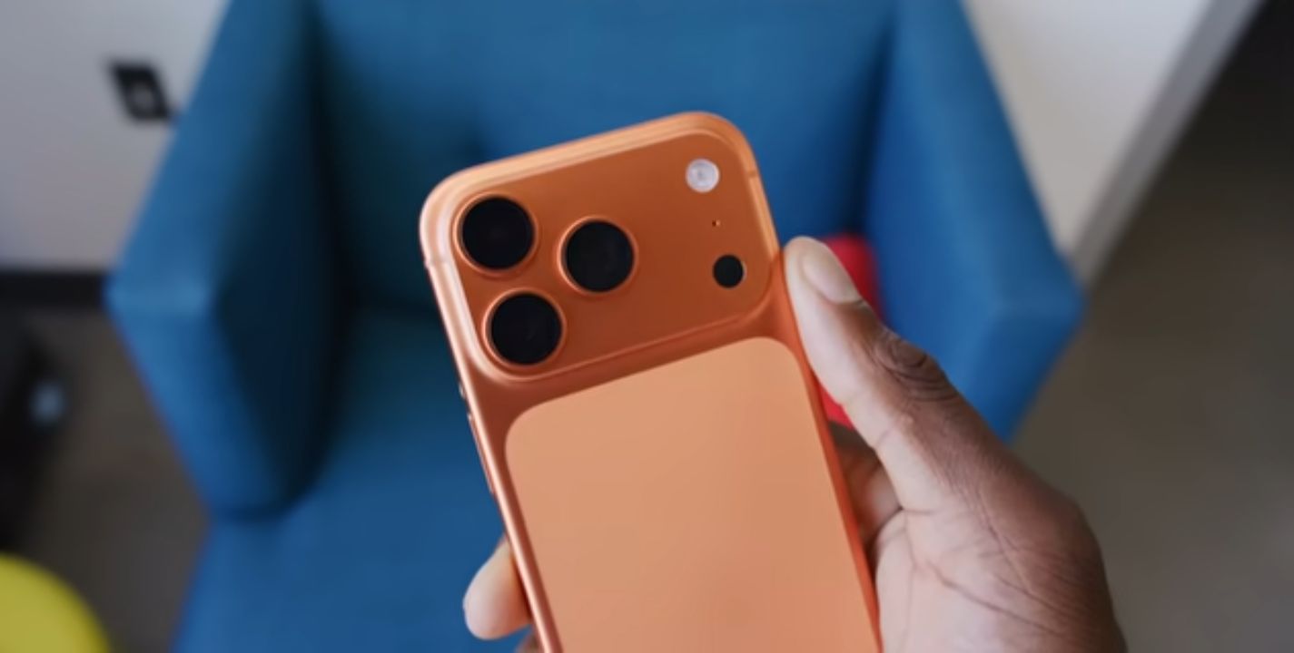 Close-up of the iPhone 17 Pro's ProMotion display