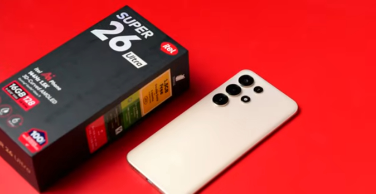 itel phones lineup displayed on a flat surface in 2026