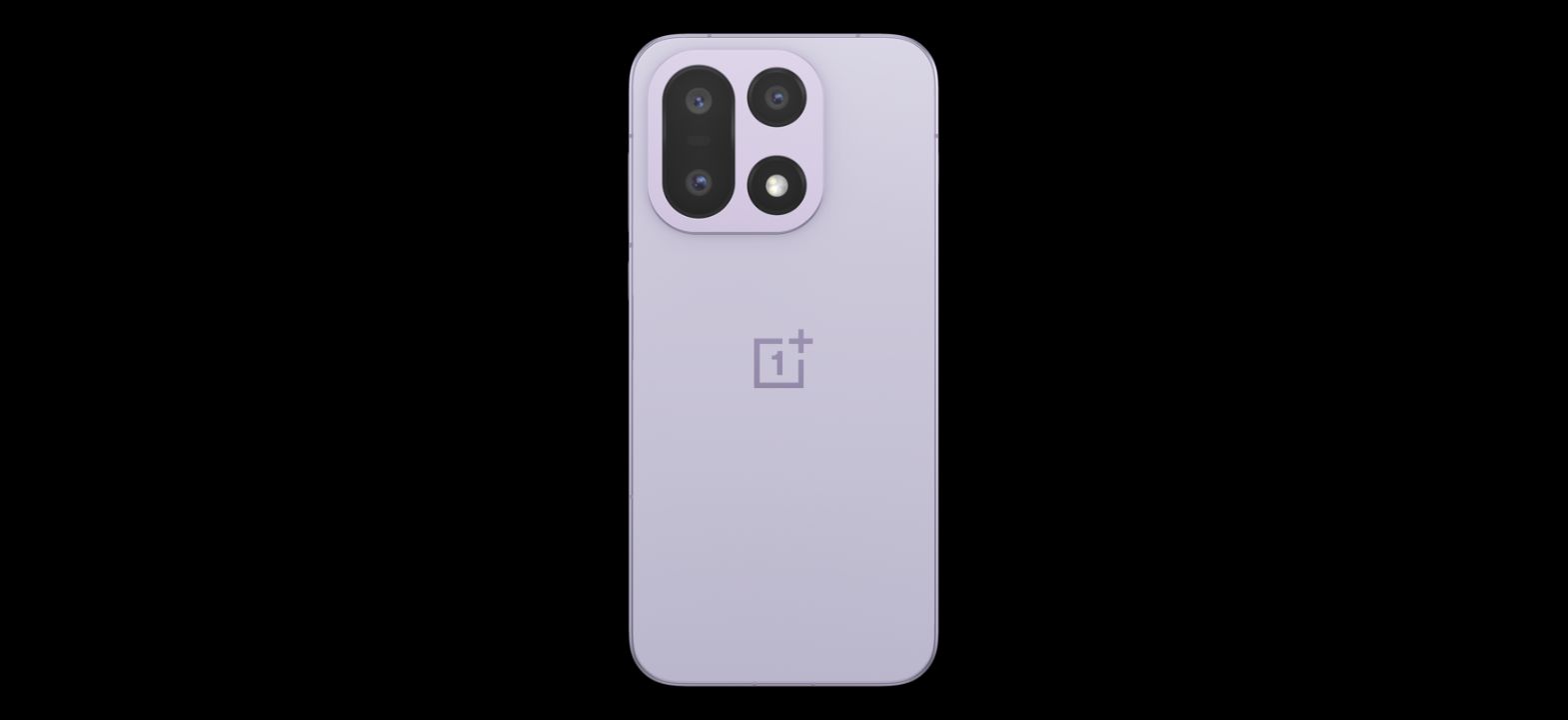 OnePlus 15 in official press render, rear and front view