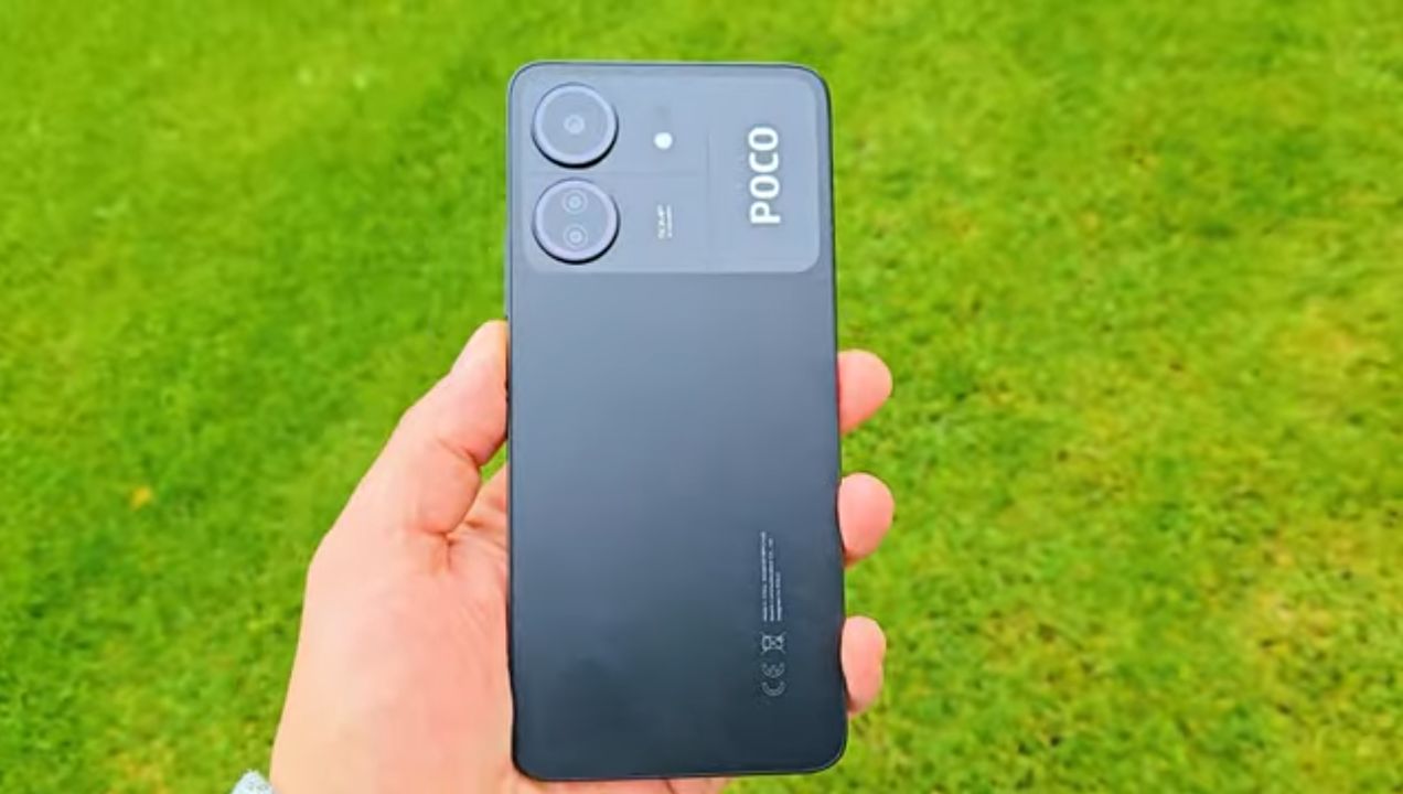POCO C65 rear panel showing camera module and finish