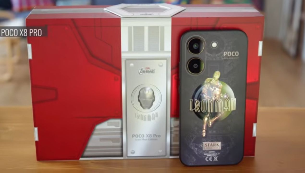 POCO X8 Pro held in landscape orientation running a mobile game