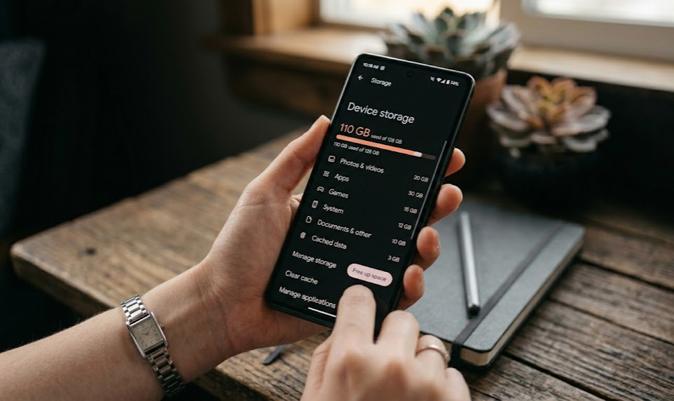 Android RAM settings toggle on a smartphone screen