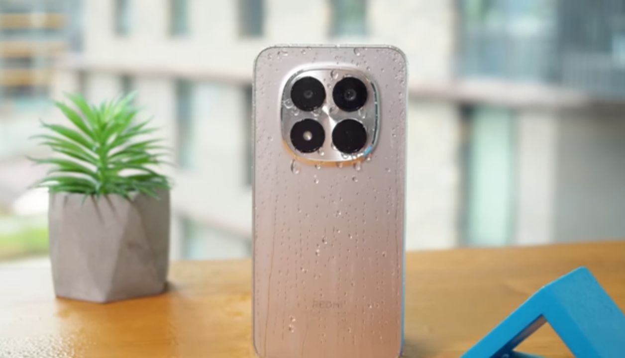 Redmi Note 15 Pro 5G front and back showing the flat AMOLED display and camera module