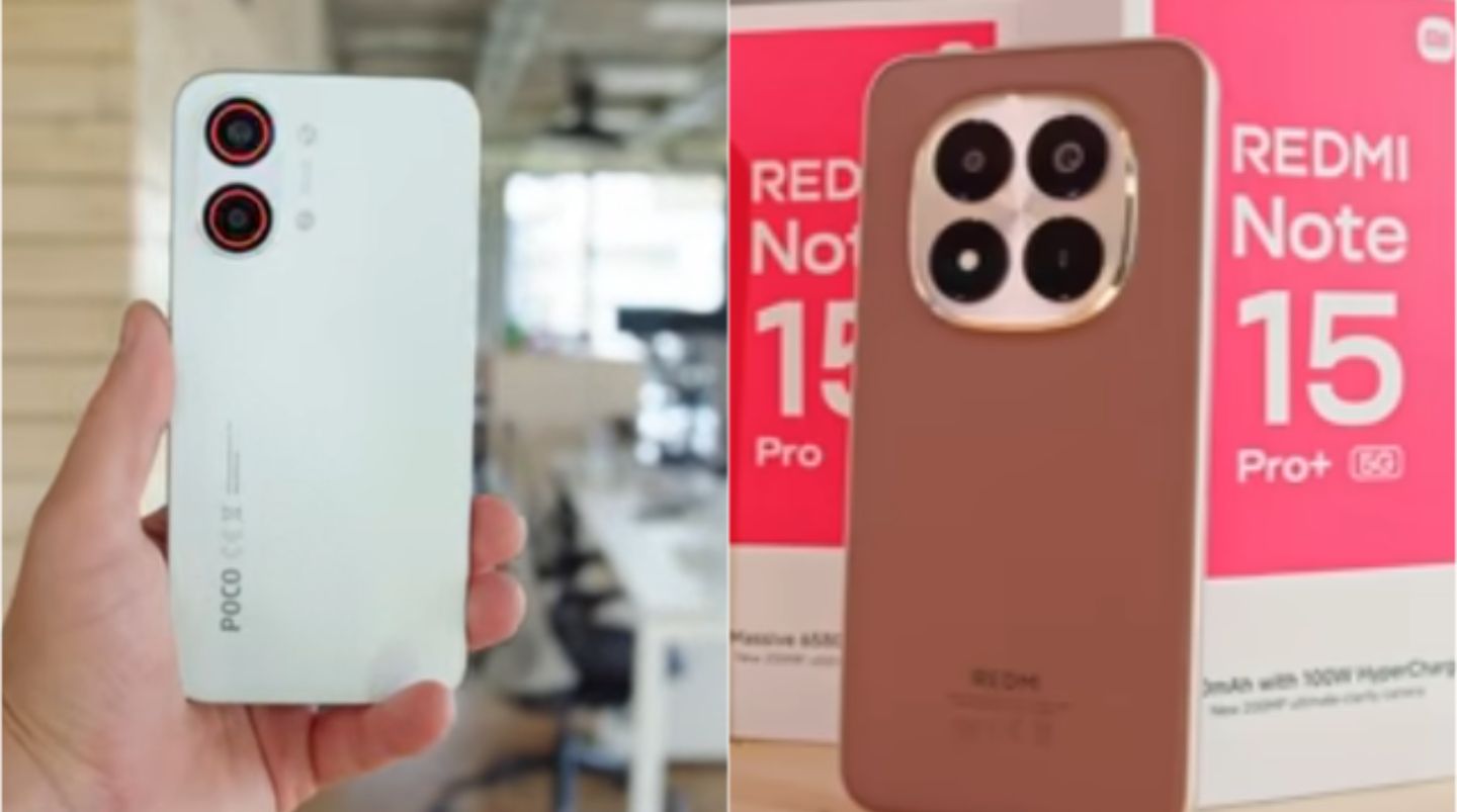 Redmi Note 15 Pro+ and POCO X8 Pro Max compared side by side