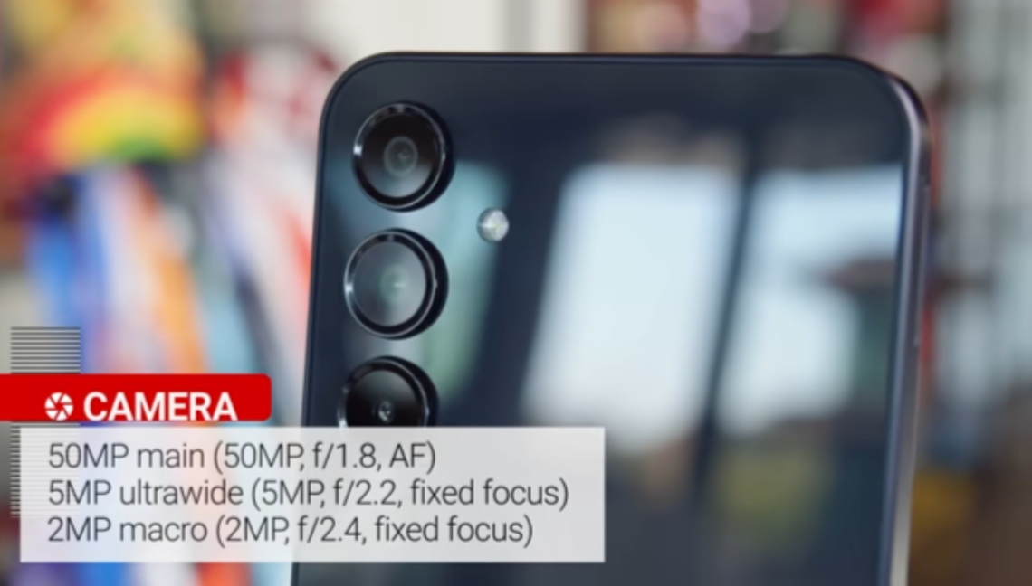 Samsung Galaxy A16 5G front and back view on a desk