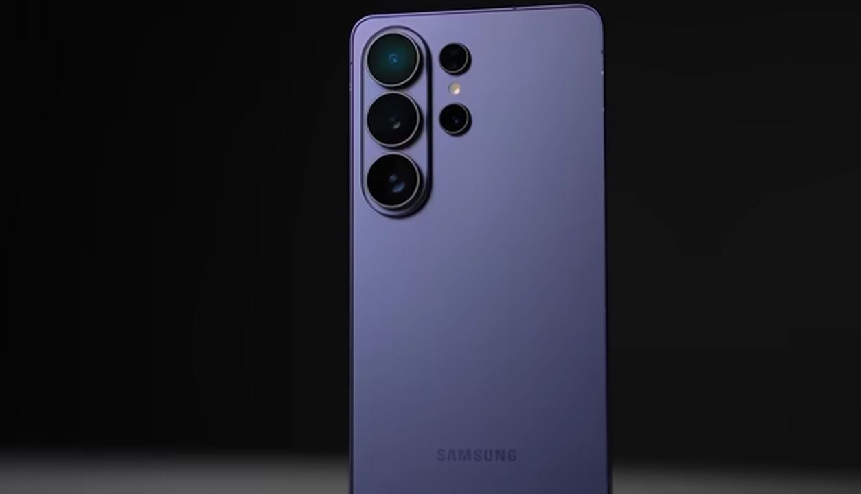Samsung Galaxy S26 Ultra held in hand showing 200MP camera module