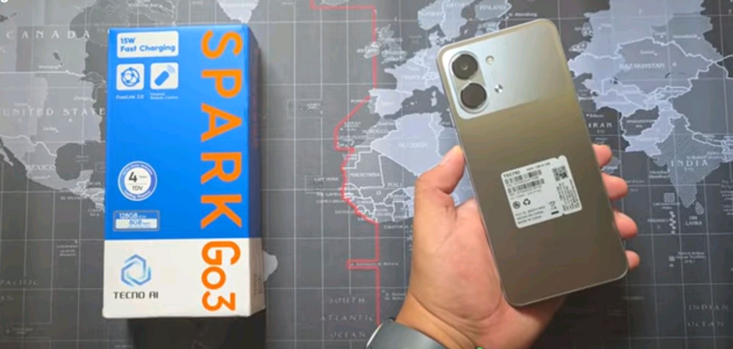 TECNO Spark Go 3 smartphone in hand