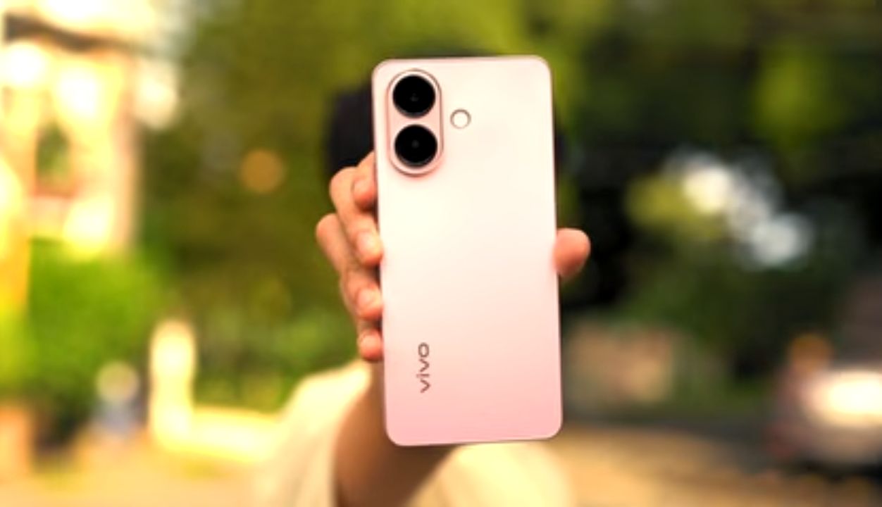 Placeholder: Vivo V60 Lite in Vitality Pink colourway