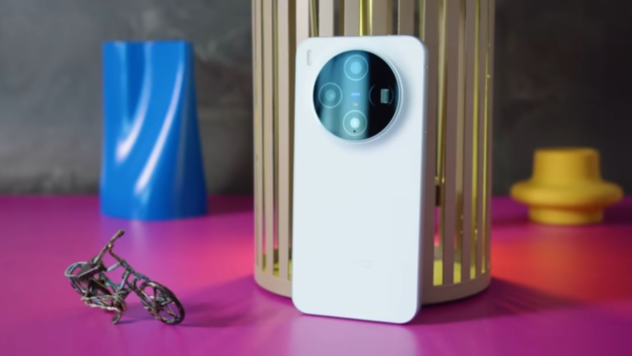 Placeholder: Vivo X300 flagship smartphone with triple camera module