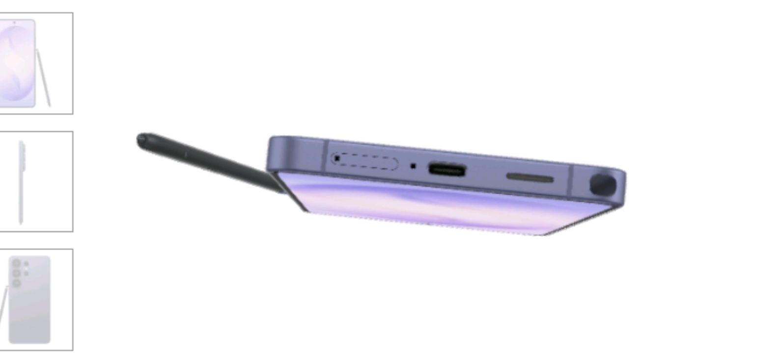 Galaxy S26 Ultra rear panel and charging port close-up