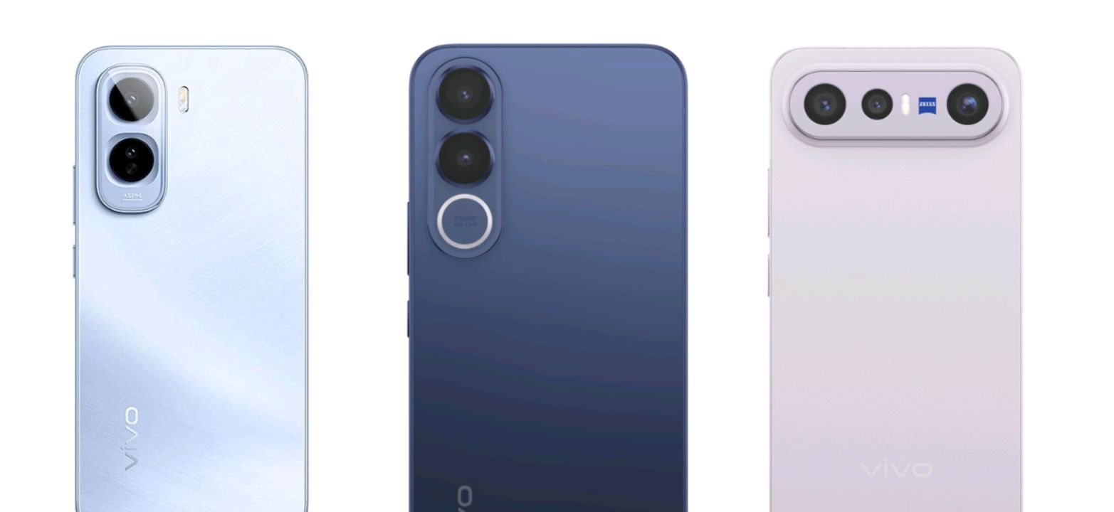 Lineup of vivo smartphones with best battery life in 2026 arranged side by side