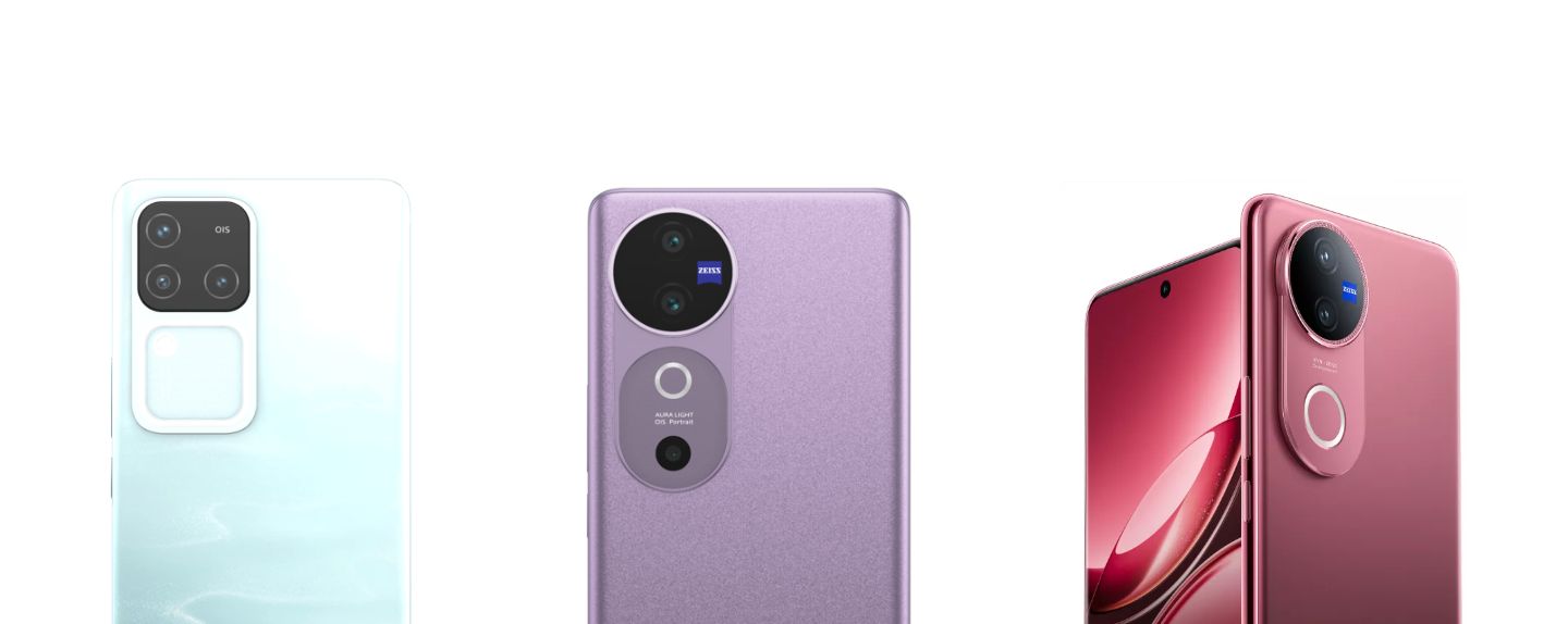 vivo V30, V40 and V50 side by side